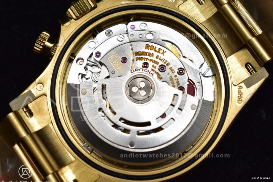 on Best Clean YG 415 V 116505 SA4130 Edition 1:1 Bracelet Daytona Dial Black Vibrant 0307